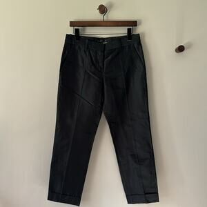 BARBARA BUI VISCOSE & SILK DRESS PANTS BLACK SIZE 38